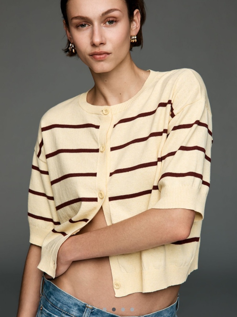 Maeve by Anthropologie crew-neck cardigan sweater - Picture 2 of 5